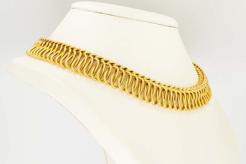 Geflochtene Damen Kette 750 Gold - 43,3 cm