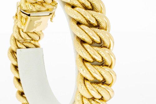 Breites Armband 18 Karat  Gelbgold - 21,2 mm