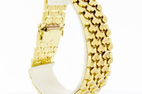 Breites Vintage Armband 585 Gold - 21 cm