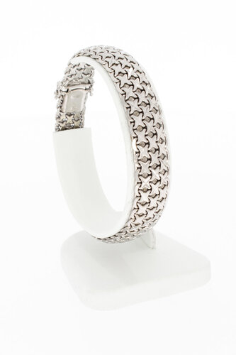 Retro Armband 585 Weißgold - 19 cm