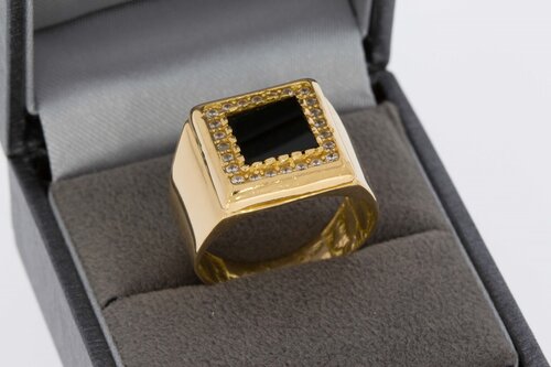 22 Karat Gold Herren Siegelring - 19.6