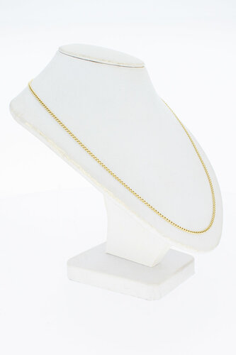 14 Karat Gold Panzer Gliederkette - 59,4 cm