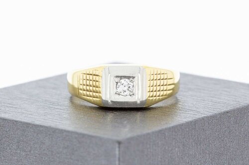 Pinky Diamantring 14 Karat - 19,4 mm