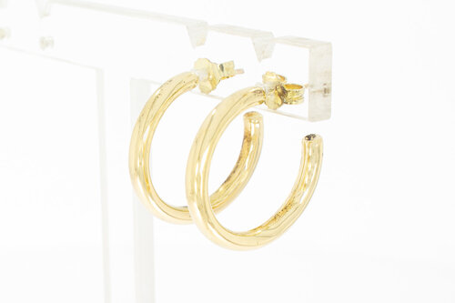 Damen Ohrringe 585 Gelbgold - 22 mm