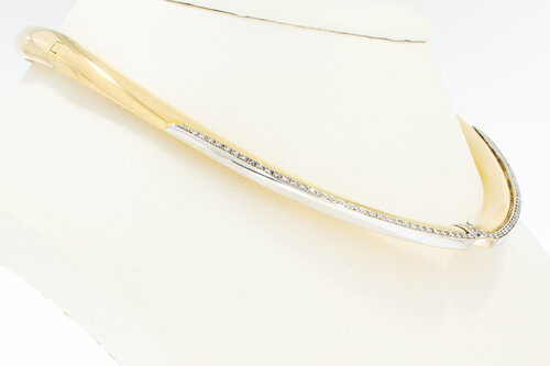 750 Diamanten Goldkette Damen - 44 cm