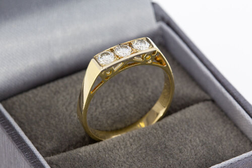 Vorsteck diaman ring 585 Gold - 18,2