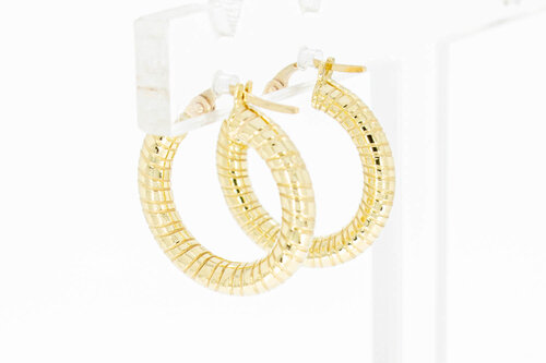 Damen 585 Gelbgold Ohrringe - 1,8 cm