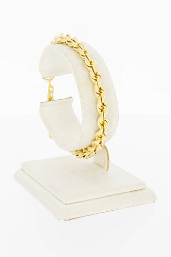 Kordel Gold Armband 14 Karat - 19 cm