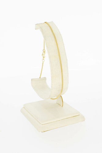 14 Karat Gold Fußkette - 23,5 cm