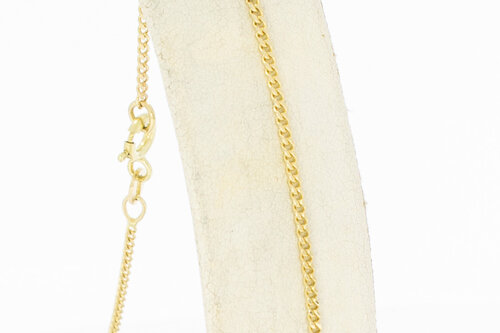 14 Karat Gold Fußkette - 23,5 cm