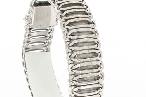14 Karat Weissgold Armband - 19,8 cm