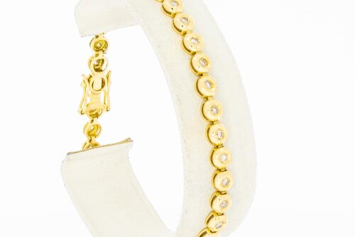 Tennisarmband 750 Gelbgold - 19,4 cm