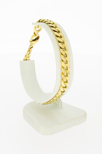 Panzerarmband 14 Karat Gold - 20,4 cm