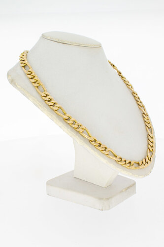 Figarokette 18 Karat Gold - 84,2 cm