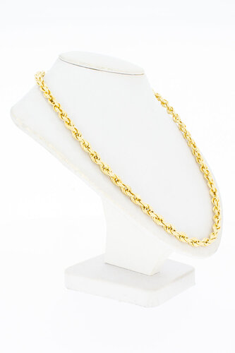 Geflochtene Kordelkette 750 Gold - 76,5 cm