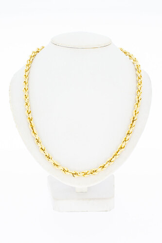 Geflochtene Kordelkette 750 Gold - 76,5 cm
