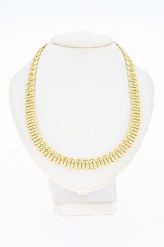 Geflochtene breite Goldkette 585 - 44,7 cm
