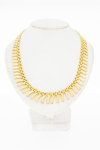 Sonnenstrahlen Choker 750 Gold - 44,7 cm