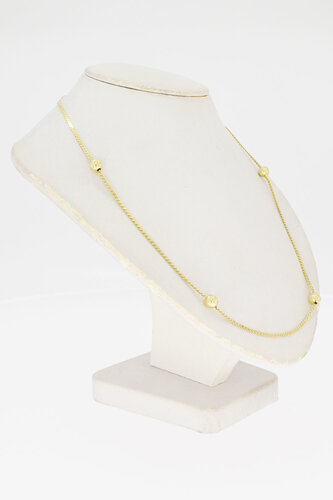 S- Gliederkette 14 Karat Gold - 38,3 cm