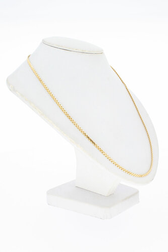 14 Karat gelb goldenes Collier - 46 cm