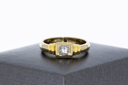 750 Gold Solitär Diamantring - 16,9 mm