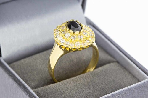 Edelstein Ring Damen 750 Gold - 18,5 mm