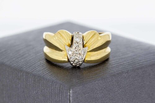 Diamant Ring 18 Karat Gold - 16,5 mm