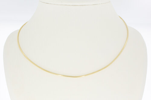 Omega Halskette 14 Karat Gold - 44,5 cm