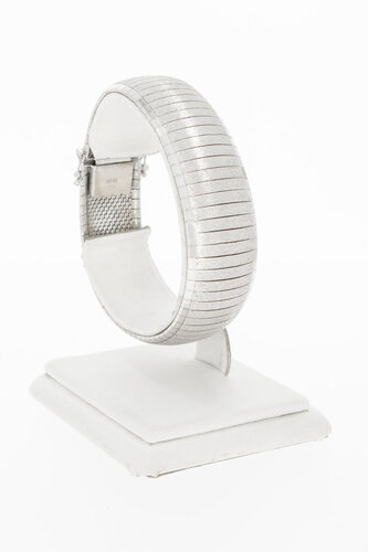 Breites Weißgold Armband 18 Karat - 19,1