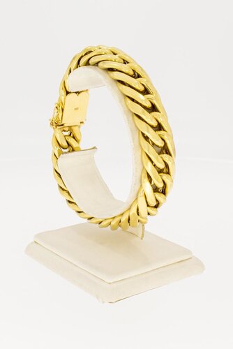 Breites Panzer Armband 18 Karat - 21,7 cm