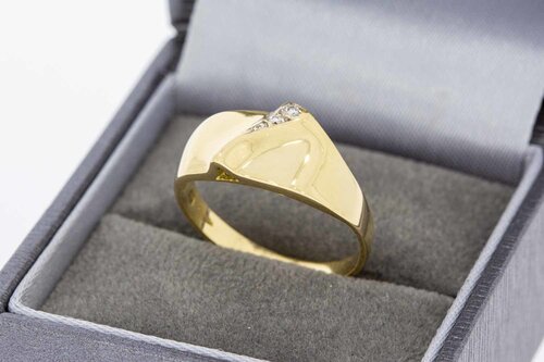 18 Karat Gold Diamant Ring - 18,3 mm