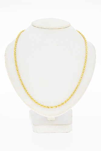 Gelbgold Kordelkette 14 Karat - 46,7 cm