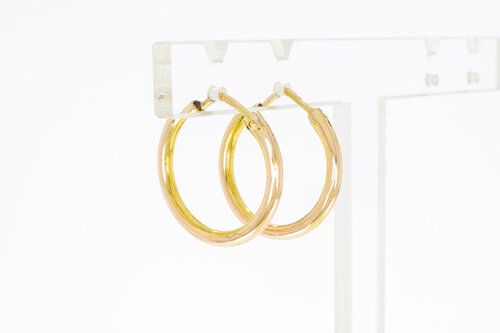 14 Karat Ohrringe Rosegold - 1,7 cm