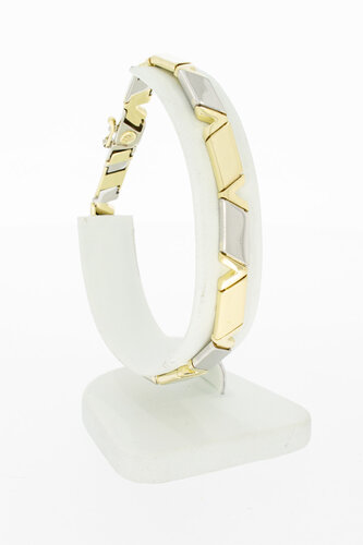 14 Karat Bicolor Gold Armband - 21,2 cm