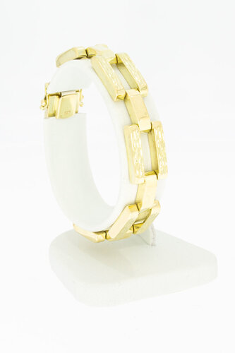 585 Gold Glieder Armband - 17,4 cm