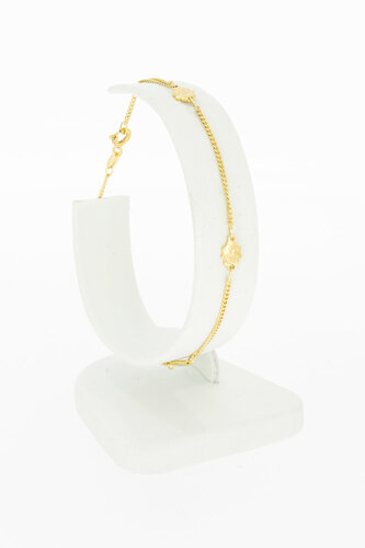 18 Karat Gold Panzer Armbändchen - 18,8 cm