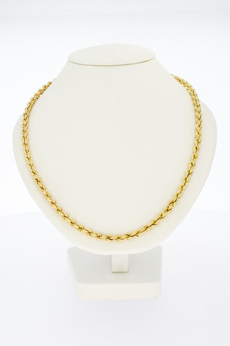 585 Goldene Kordel Kette - 81,5 cm