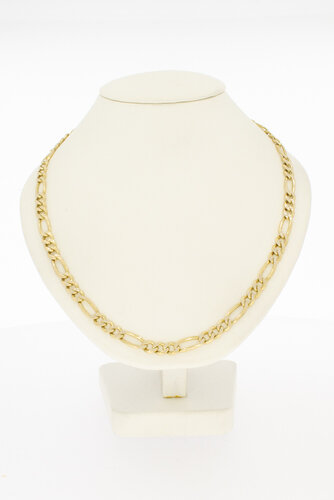 Figaro Gelbgoldkette 14 Karat - 62 cm