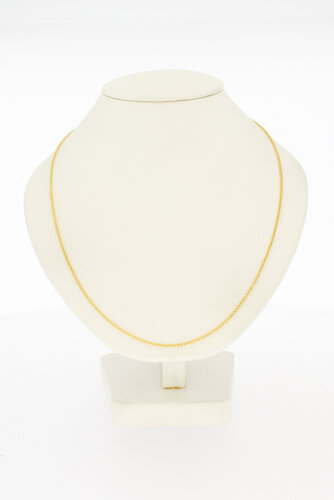 14 Karat geflochtene Halskette - 50 cm 14 Karat geflochtene Halskette - 50 cm