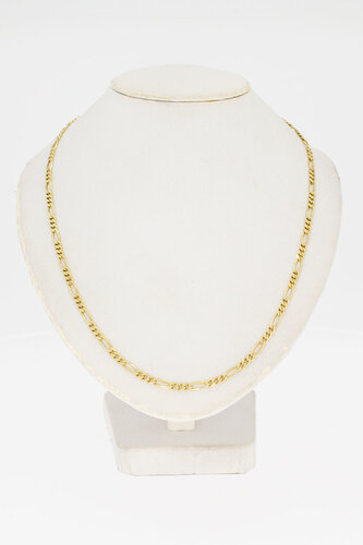 14 Karat gelb goldene Figaro Halskette - 41,5 cm 14 Karat gelb goldene Figaro Halskette - 41,5 cm