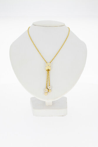 14 Karat Gold Kordel Halskette - 47 cm 14 Karat Gold Kordel Halskette - 47 cm