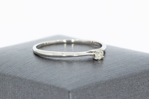 9 Karat Gold Diamant Damenring - 16,5 mm 9 Karat Gold Diamant Damenring - 16,5 mm