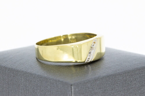 14 Karat Goldene Herrenring - 20 mm 14 Karat Goldene Herrenring - 20 mm