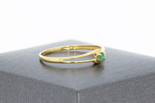 375 Gelbgoldene Solitärring - 17,8 mm 375 Gelbgoldene Solitärring - 17,8 mm