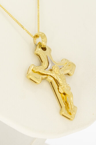 14 Karat Gelbgoldenes Kreuz - 3,8 cm