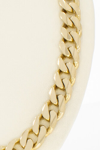 585 Goldene Panzer Halskette - 52 cm