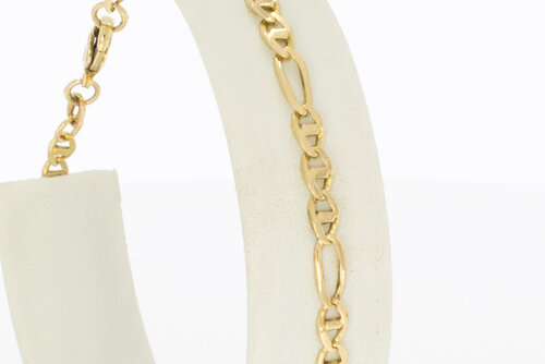 585 Anker Gold Armbändchen - 19,5 cm