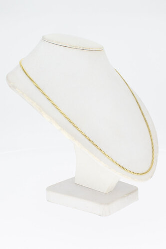 14 Karat Gold Panzer Damen Collier - 43,5 cm