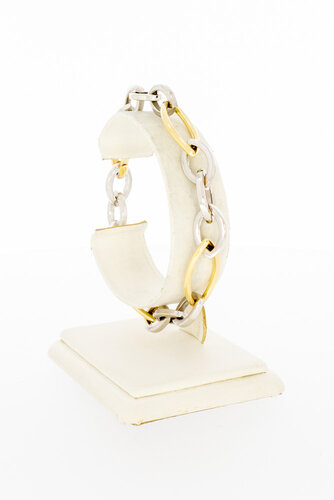 14 Karat Goldenes Gliederarmband - 20,5 cm