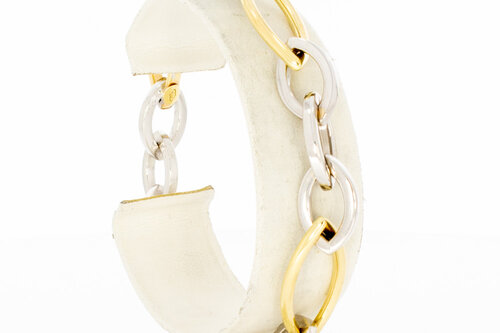 14 Karat Goldenes Gliederarmband - 20,5 cm